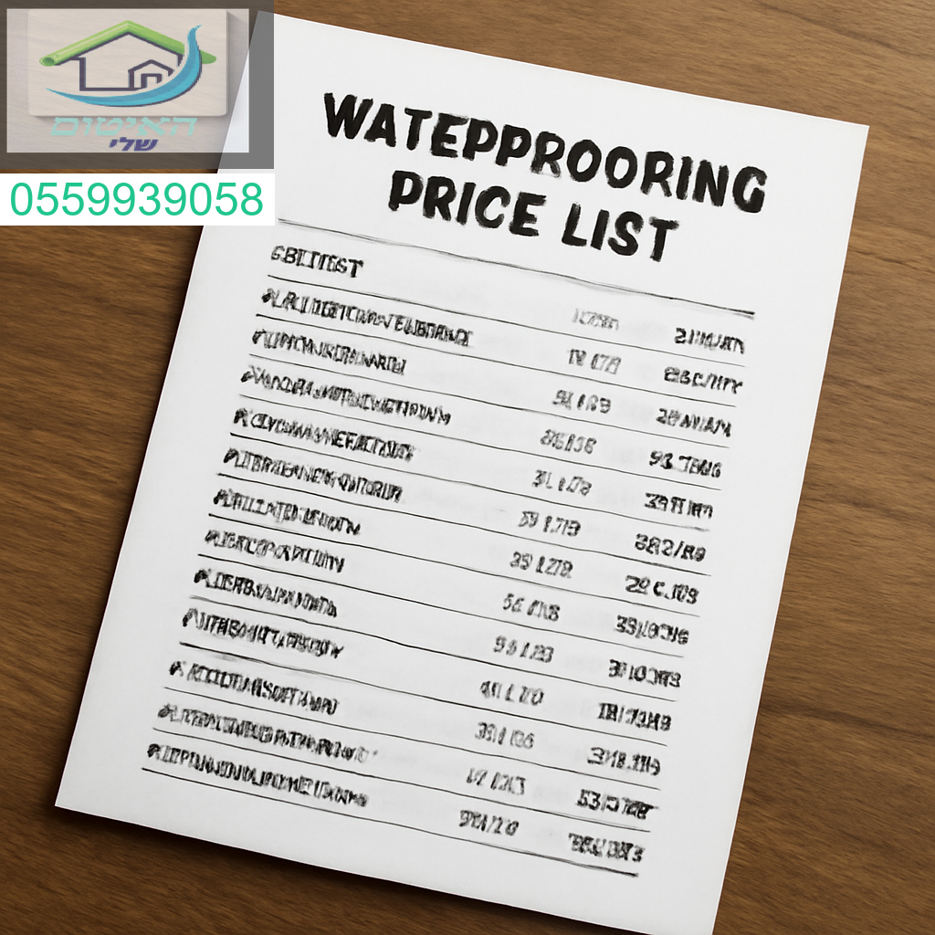 מחירון איטום עדכני ואמין לבחירה חכמה שמתאימה בדיוק לצרכים שלך