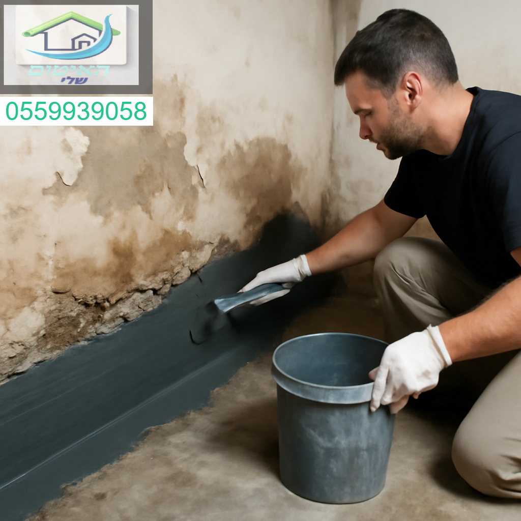 איטום מקצועי נגד רטיבות קפילרית בקירות מרתף לשיקום יסודי ומניעת נזק עתידי
