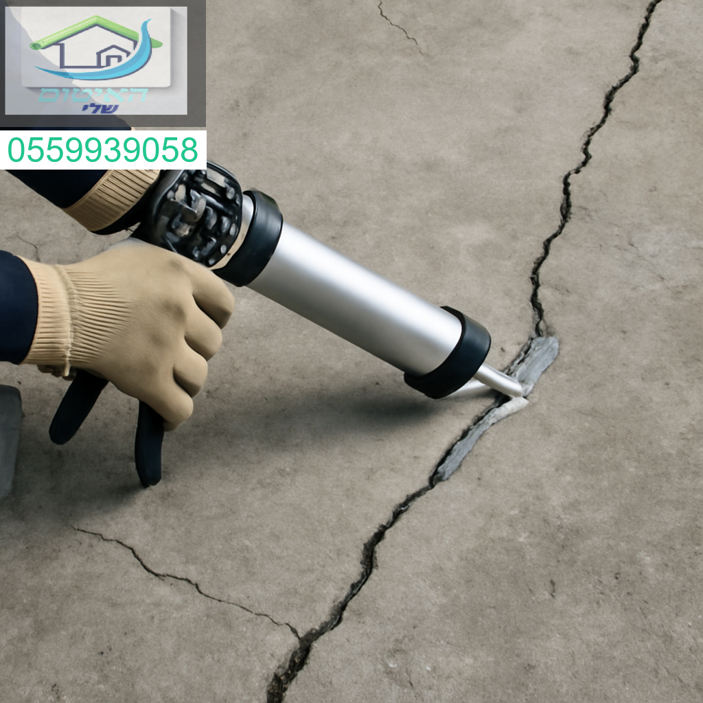 איטום מקצועי לסדקים פעילים ובלתי פעילים בבטון לשמירה על חוזק ואטימות מירבית