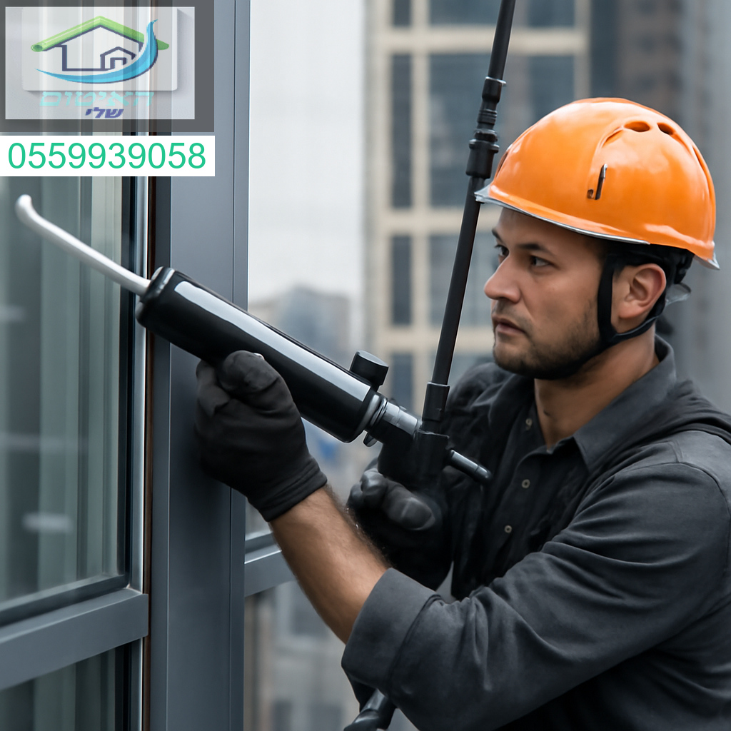 איטום מקצועי לקירות מסך באלומיניום בביצוע מדויק ובטיחות מרבית לגבהים