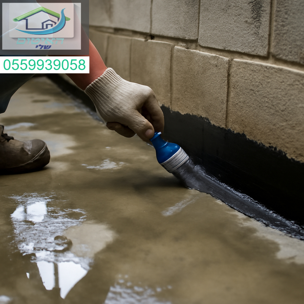איטום מקצועי לרצפת מרתף נגד חדירת מים בלחץ גבוה עם פתרון עמיד ואמין לאורך זמן