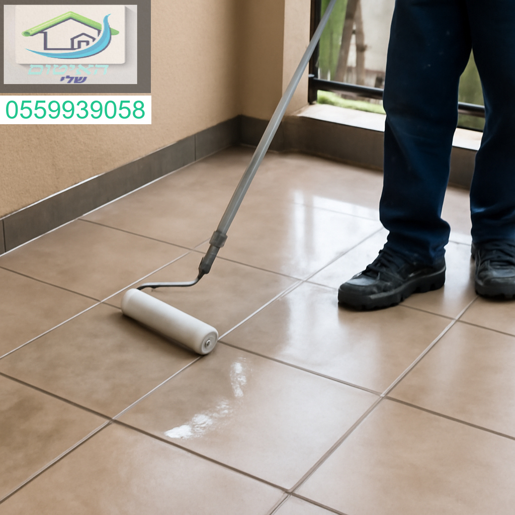 איטום מקצועי למרפסת מרוצפת ללא הרס בעזרת חומר שקוף חזק ואסתטי שמחזיק לשנים