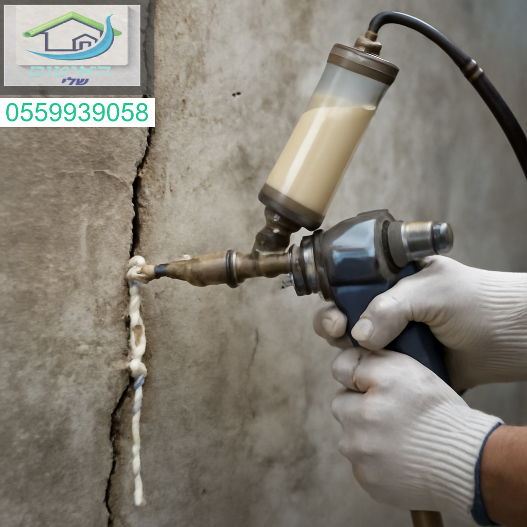 איטום סדקים בהזרקת פוליאוריטן בלחץ גבוה לפתרון חדירת מים יעיל ומתקדם