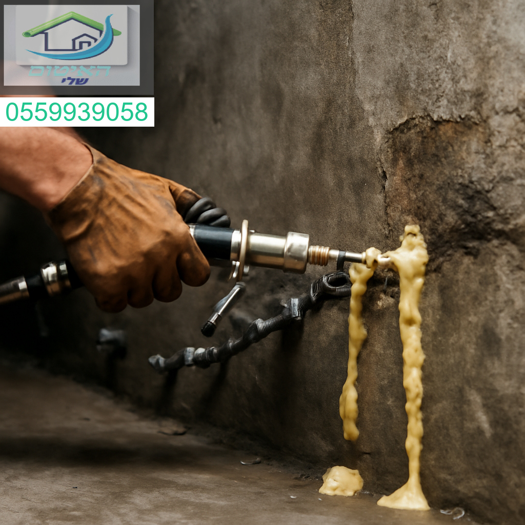 איטום סדקים מתקדם בהזרקת פוליאוריטן בלחץ גבוה לפתרון חדירת מים יעיל ומדויק
