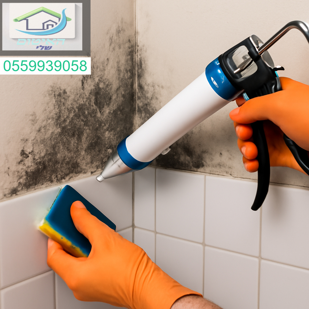 פתרון מקצועי לכתמי עובש לאחר איטום לקבלת קיר נקי ובריא לאורך זמן