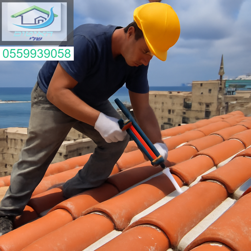 איטום מקצועי בגג רעפים עם נוף מרהיב לעכו עבודה מדויקת באיכות ללא פשרות