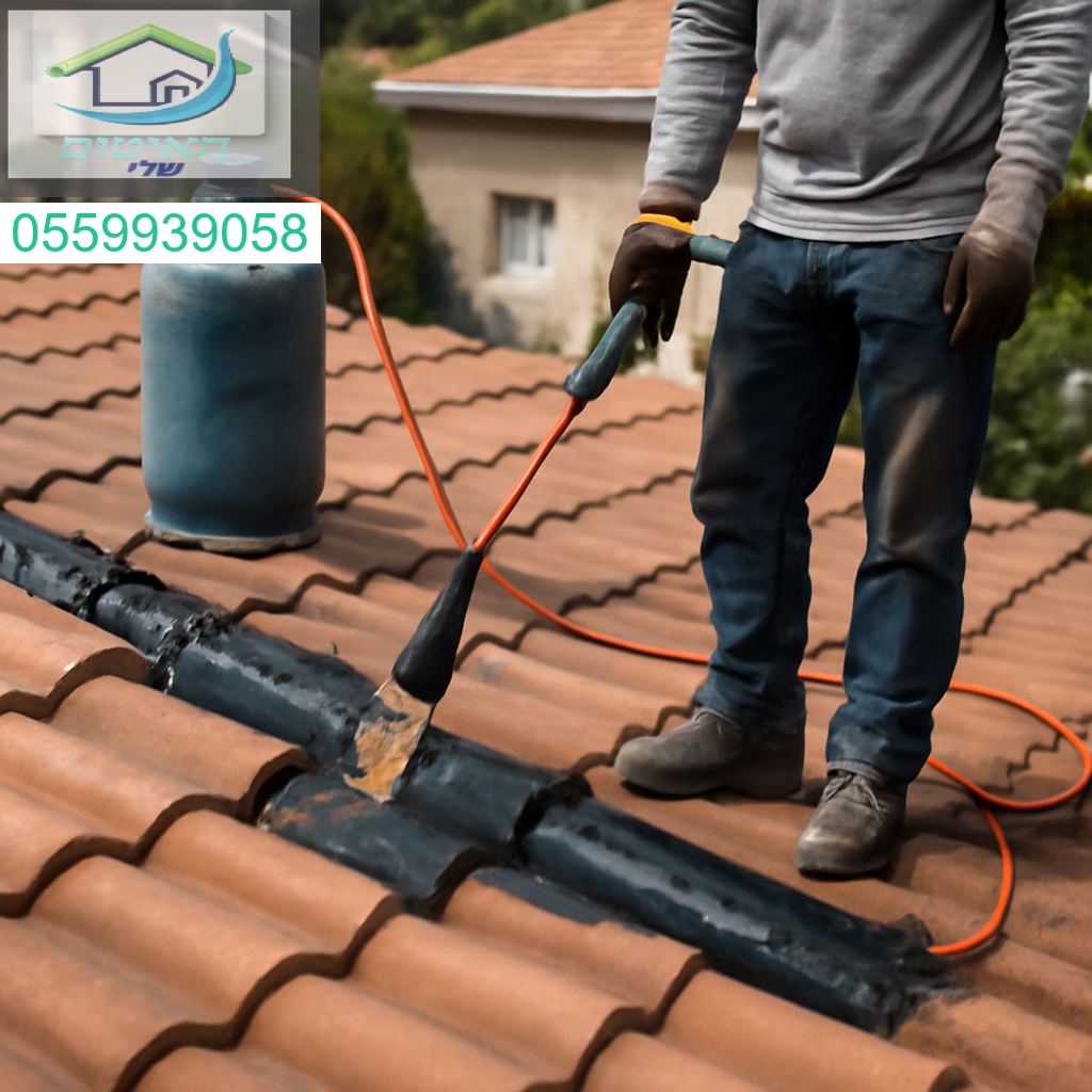 איטום מקצועי לגג רעפים בבית שמש לבידוד מושלם והגנה מקסימלית מפני נזילות