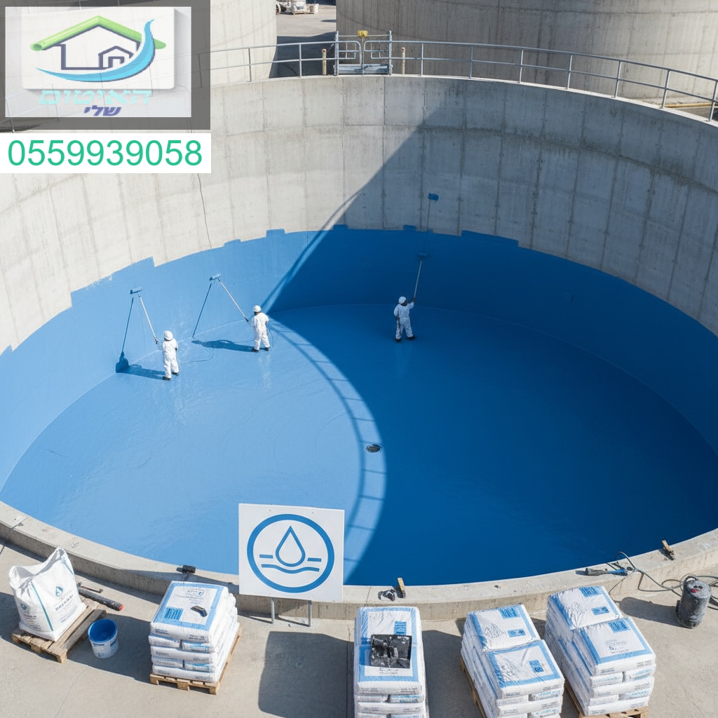 איטום מקצועי למאגרי בטון למי שתייה עם חומרים מאושרי תקן לבטיחות ואמינות מירבית