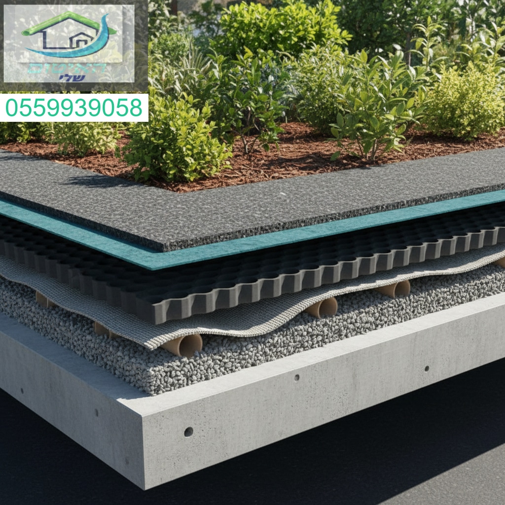 שכבות הגנה מתקדמות למניעת חדירת שורשים ולשמירה על איטום מרפסת גן ואדניות לאורך שנים