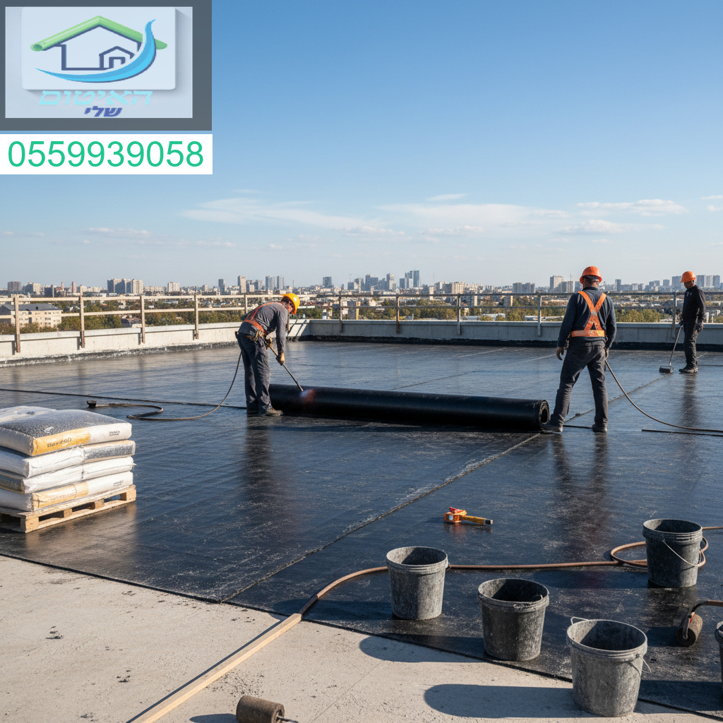 איטום גגות מקצועי ביריעות ביטומניות 5 מ״מ לבידוד מקסימלי ולתוצאה מושלמת במחיר משתלם כולל עבודה