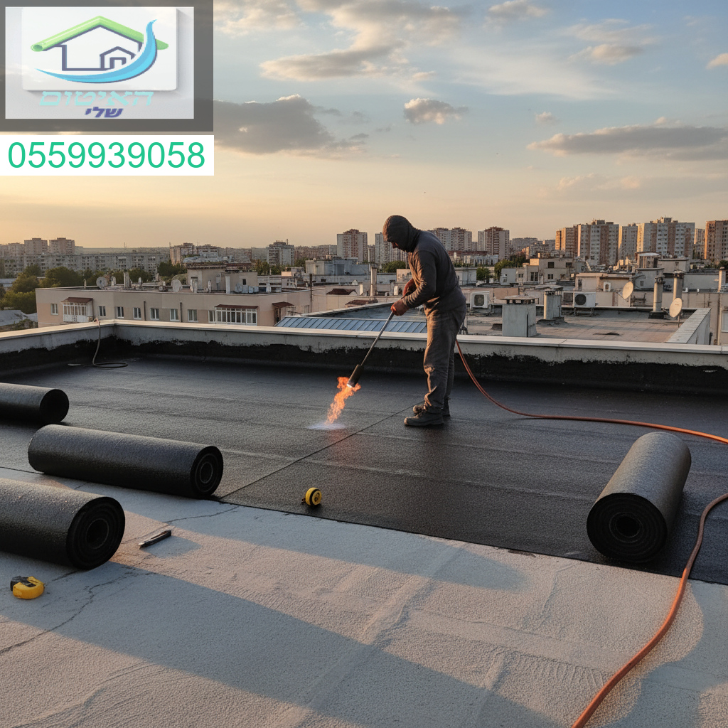 איטום גגות ביריעות ביטומניות 5 מ״מ ברמת גימור גבוהה תוך הקפדה על עבודה מקצועית במחיר משתלם