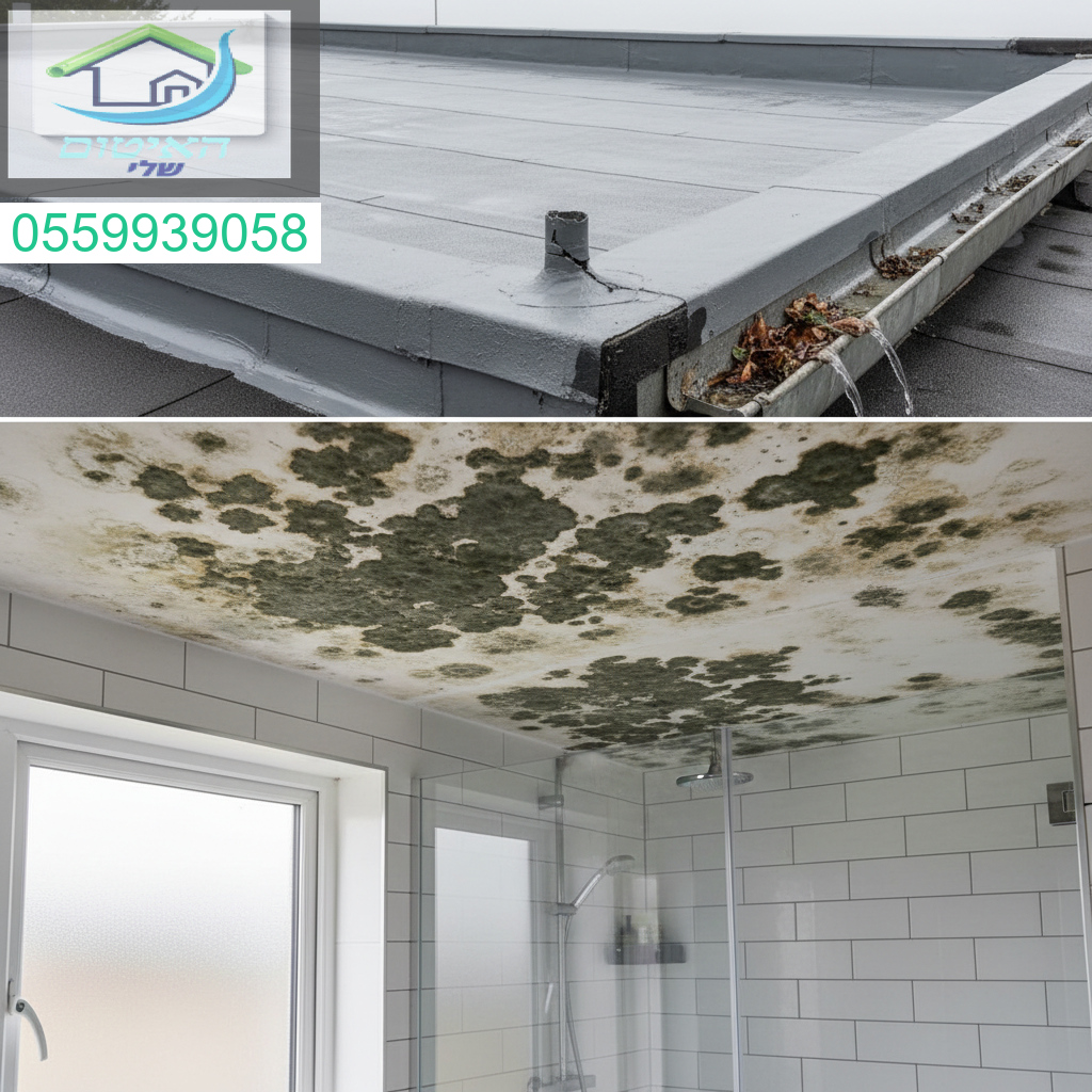 עובש בתקרה נגרם לרוב מאוורור לקוי ולא רק מבעיות איטום בגג