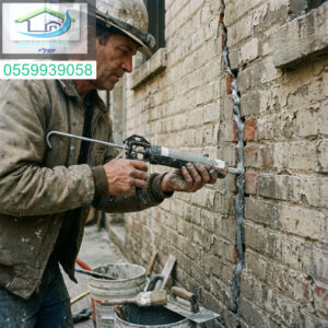 כן, התמונה קשורה לאיטום סדק בקיר חיצוני.הנה תיאור קצר מאוד, מרשים ואיכותי:איטום סדקים מקצועי לקירות חיצוניים עמידות והגנה לאורך שנים.