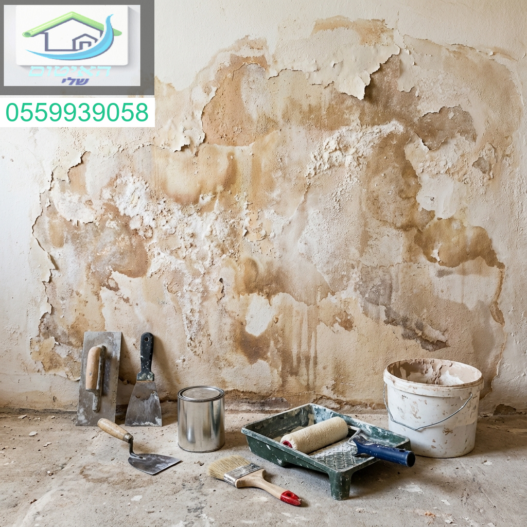 כתמי רטיבות בקירות דורשים פתרון איטום עמוק ויסודי ולא רק שכבת צבע לבית יציב ובריא.