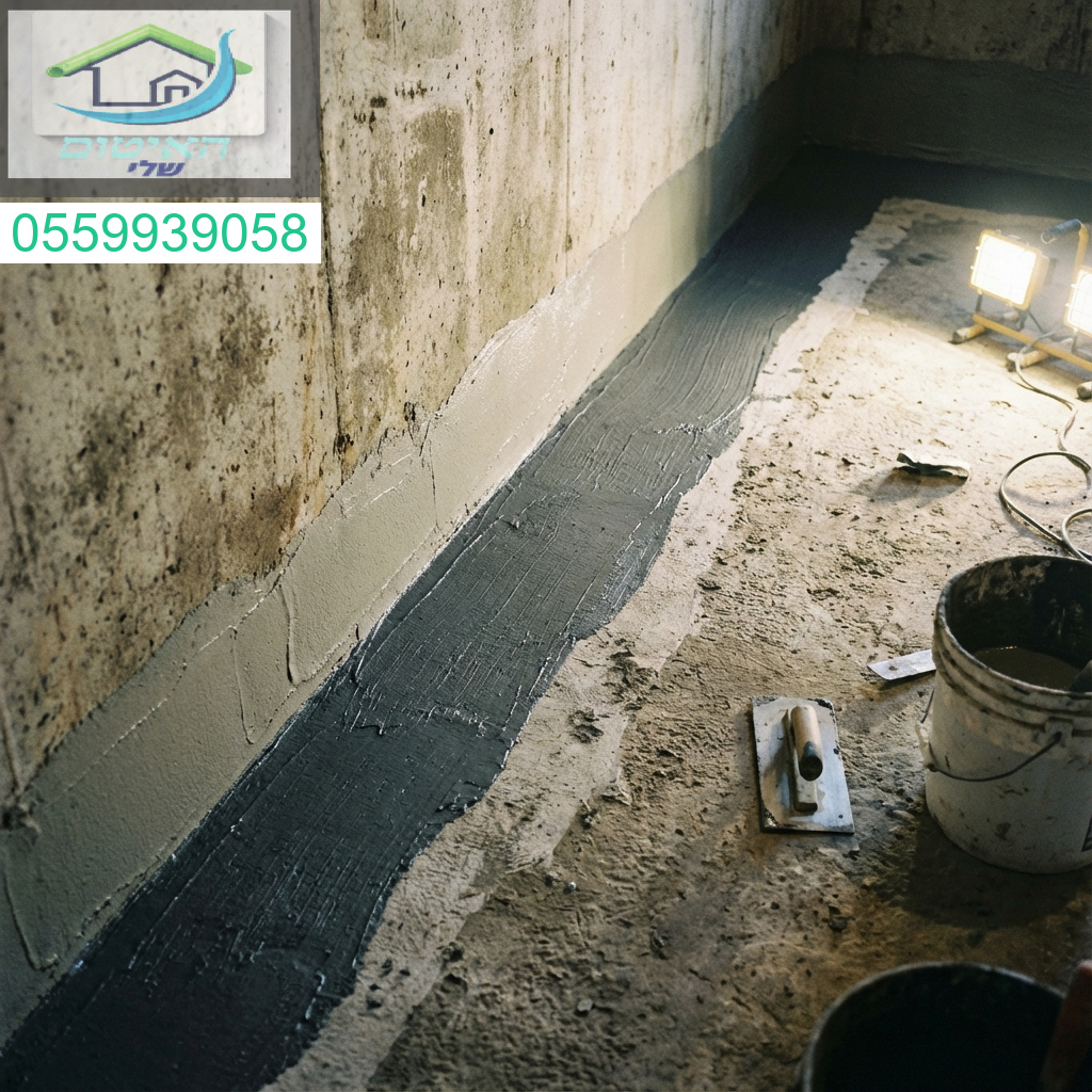 פתרון איטום עוצמתי למפגש קיר רצפה במרתף להגנה הרמטית ומושלמת