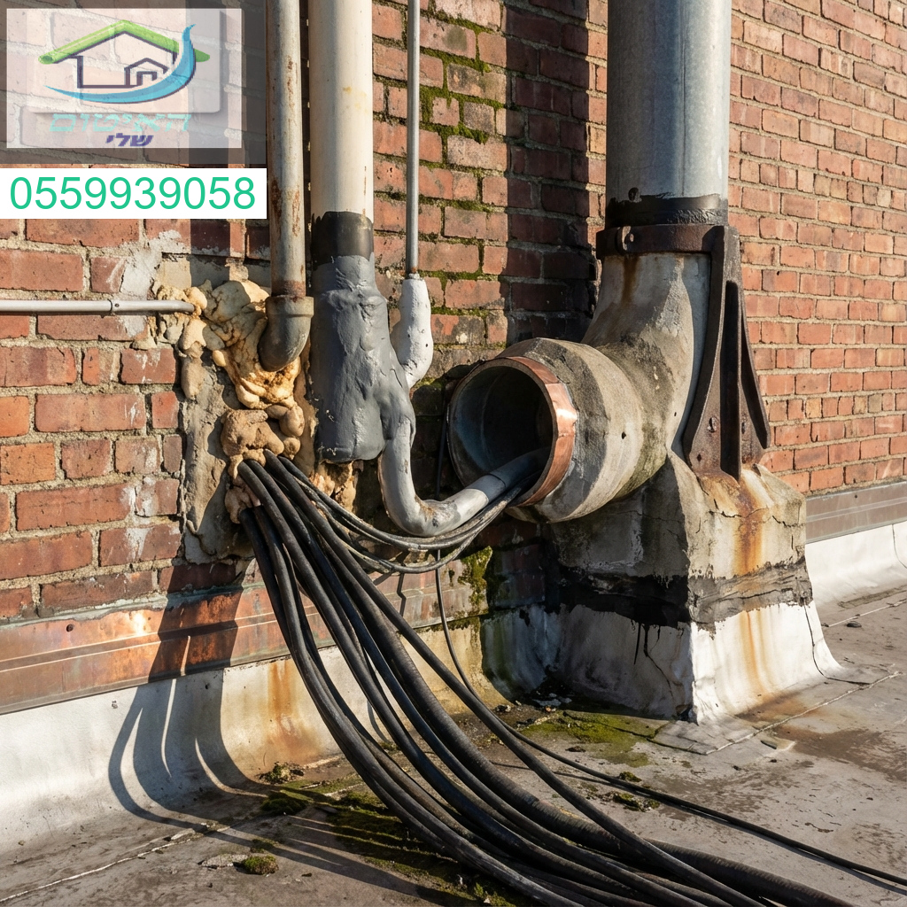 איטום מעברי צנרת וכבלים בגג ובקירות אטימה הרמטית ופתרונות עמידים לאורך זמן.