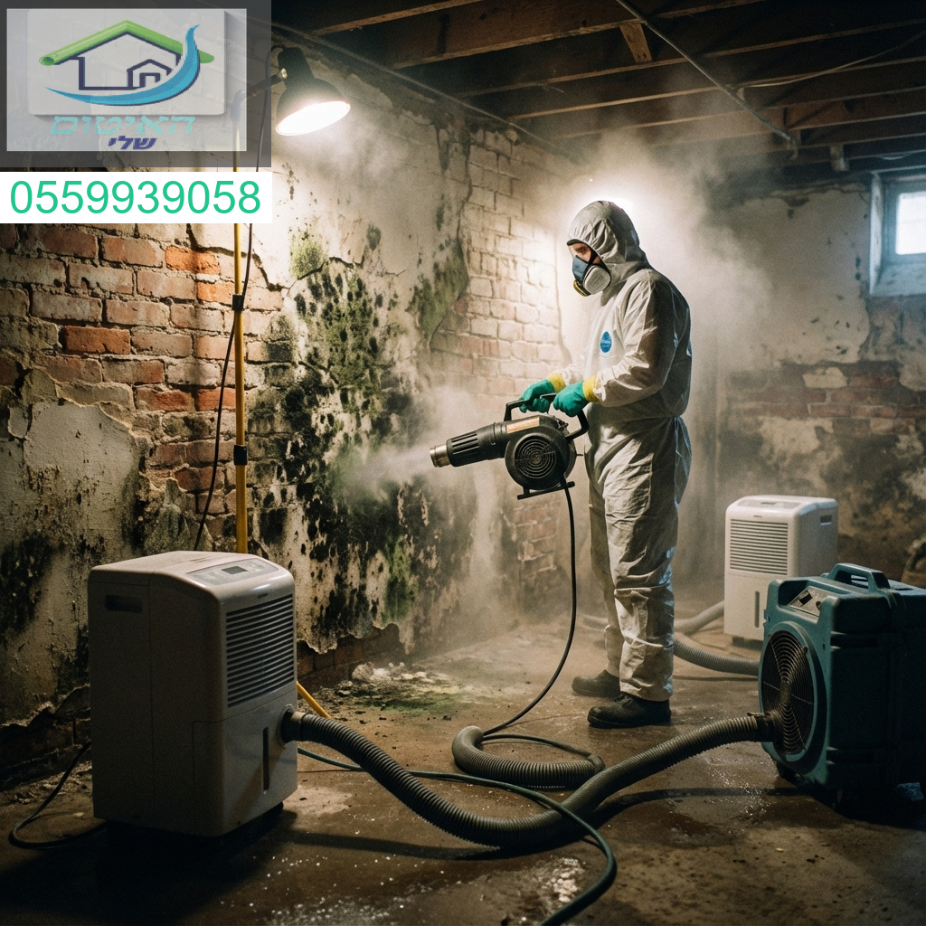 סילוק עובש יסודי לאחר נזילות מים להבטחת סביבה בריאה ונקייה.