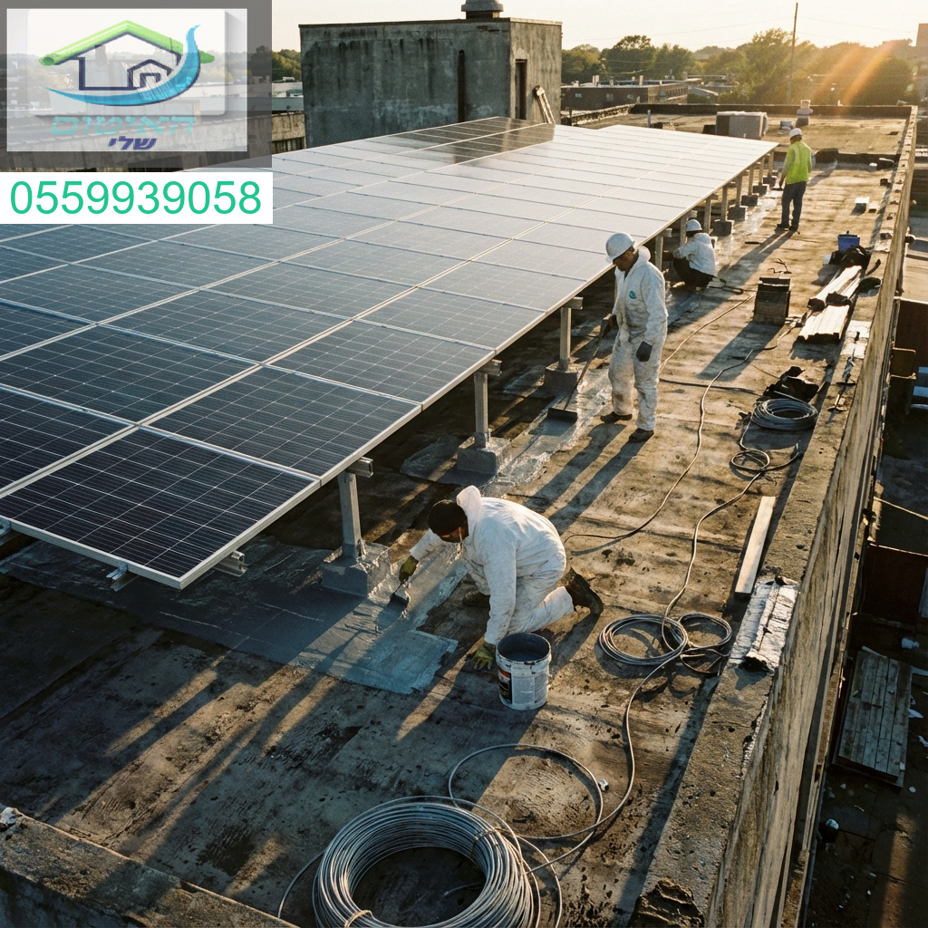 איטום גגות סולאריים בסטנדרט גבוה לעמידות מירבית וביצועים מעולים.