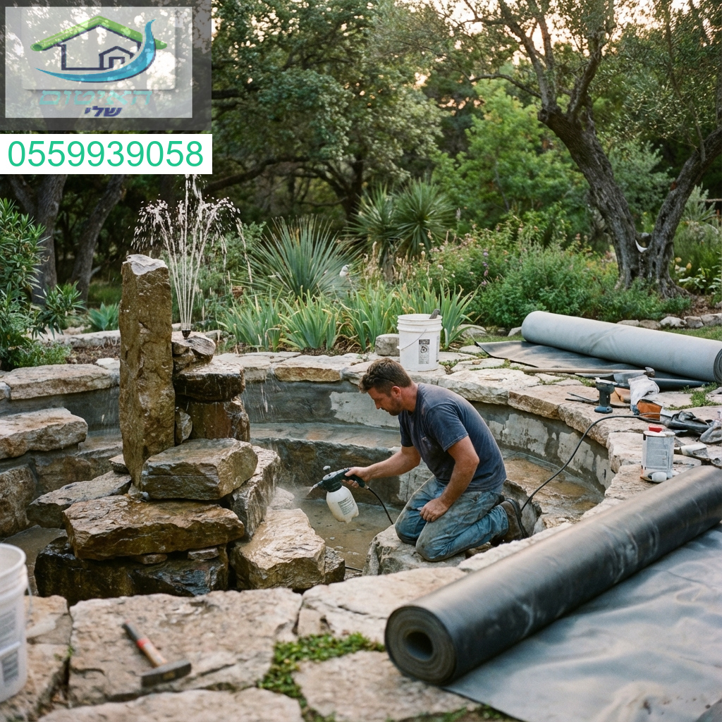 איטום מקצועי לבריכות נוי ומזרקות פתרונות איכותיים לעמידות ויופי.