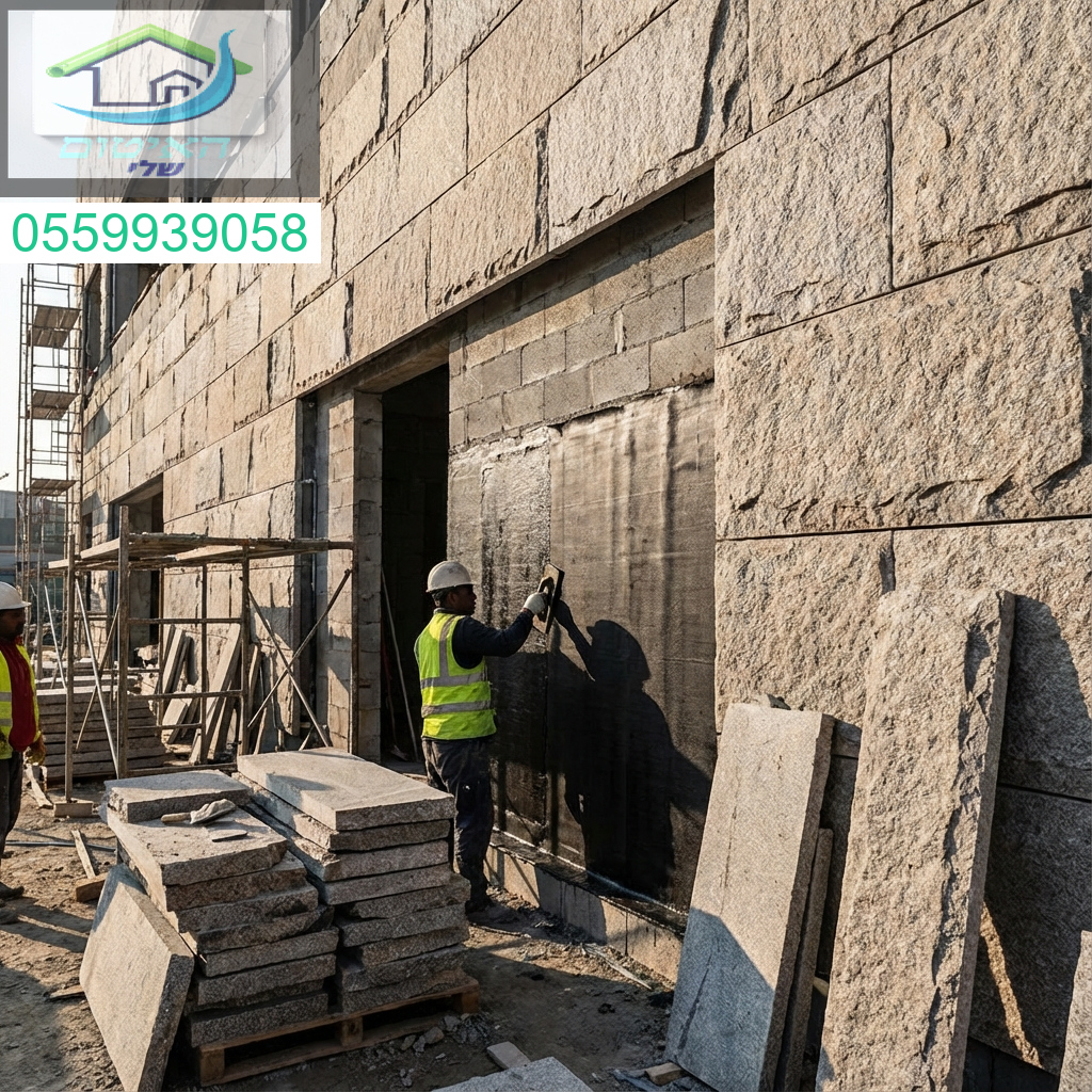 איטום איכותי לקירות מחופים באבן יסוד איתן לבניין חזק ועמיד לאורך שנים.