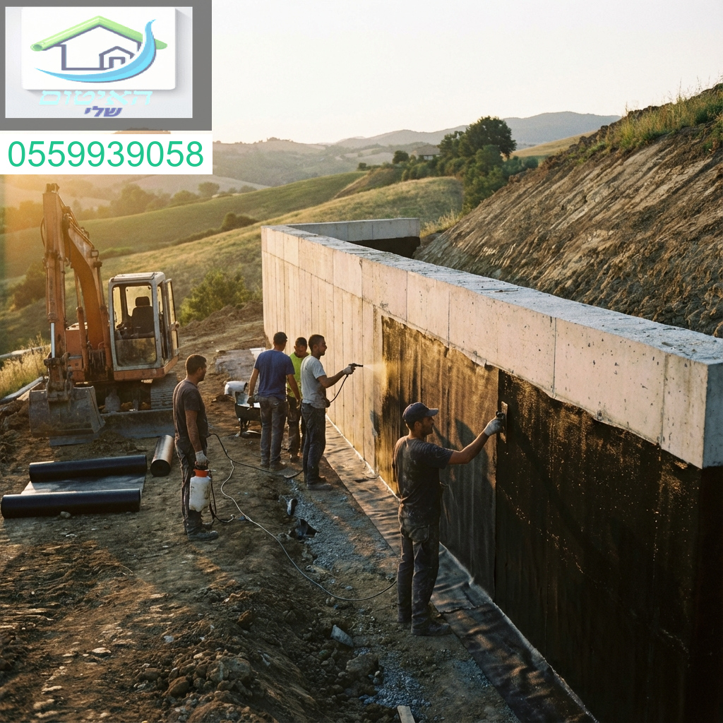 איטום קירות תומכים לפתרון עמיד ואפקטיבי נגד לחות הקרקע.