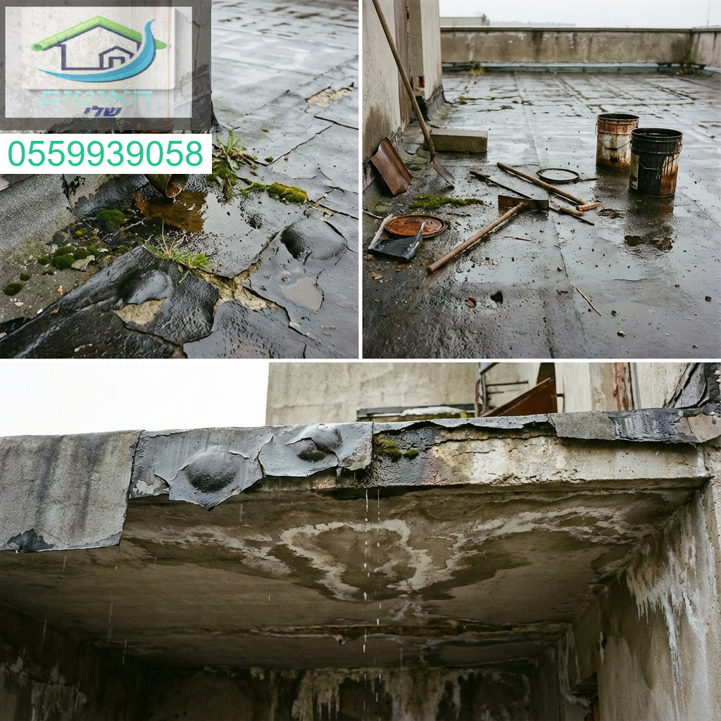 כשל איטום גורר נזילות עזות ונזקים כבדים למבנה עבודה לא מקצועית תעלה לכם ביוקר