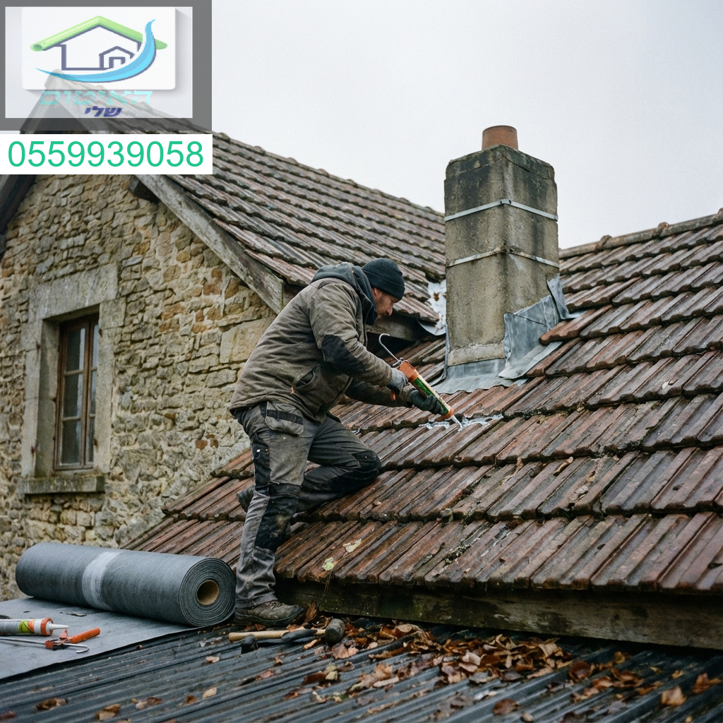 איטום גגות מקצועי לחורף שקט וללא רטיבות