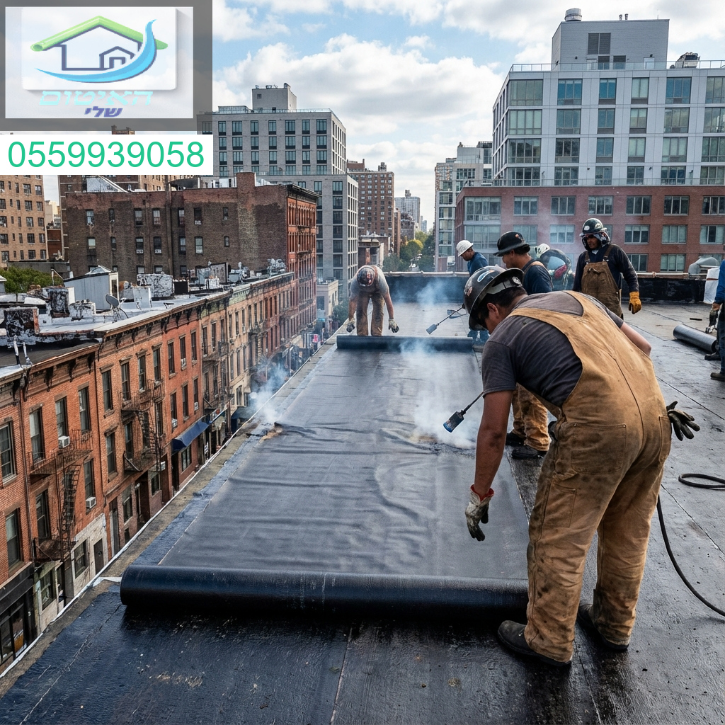 איטום גג מקצועי שומר על ביתכם יבש ובטוח לאורך שנים