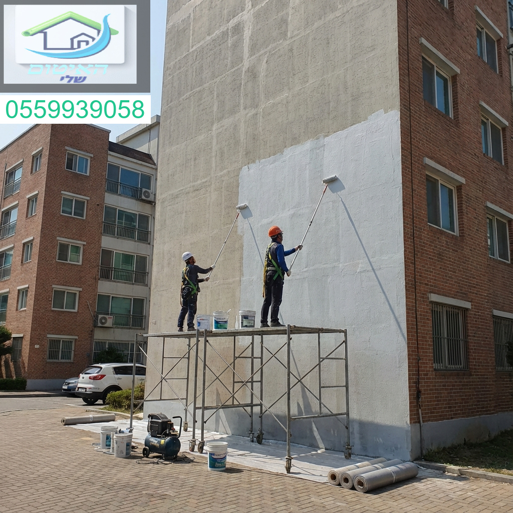 איטום וצביעה מקצועית לקירות חיצוניים פתרון איכותי להגנה ארוכת טווח למבנה