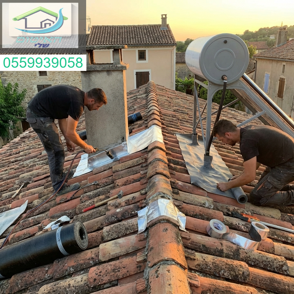 איטום מקצועי לגגות רעפים כולל ארובות ודודי שמש בשיטות מתקדמות ועמידות לאורך זמן.